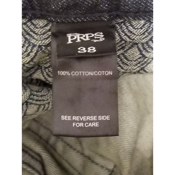 PRPS Jeans Men 38 Distress Patchwork Bruised Never Broken Button Fly (39x35) NEW - Picture 6 of 6